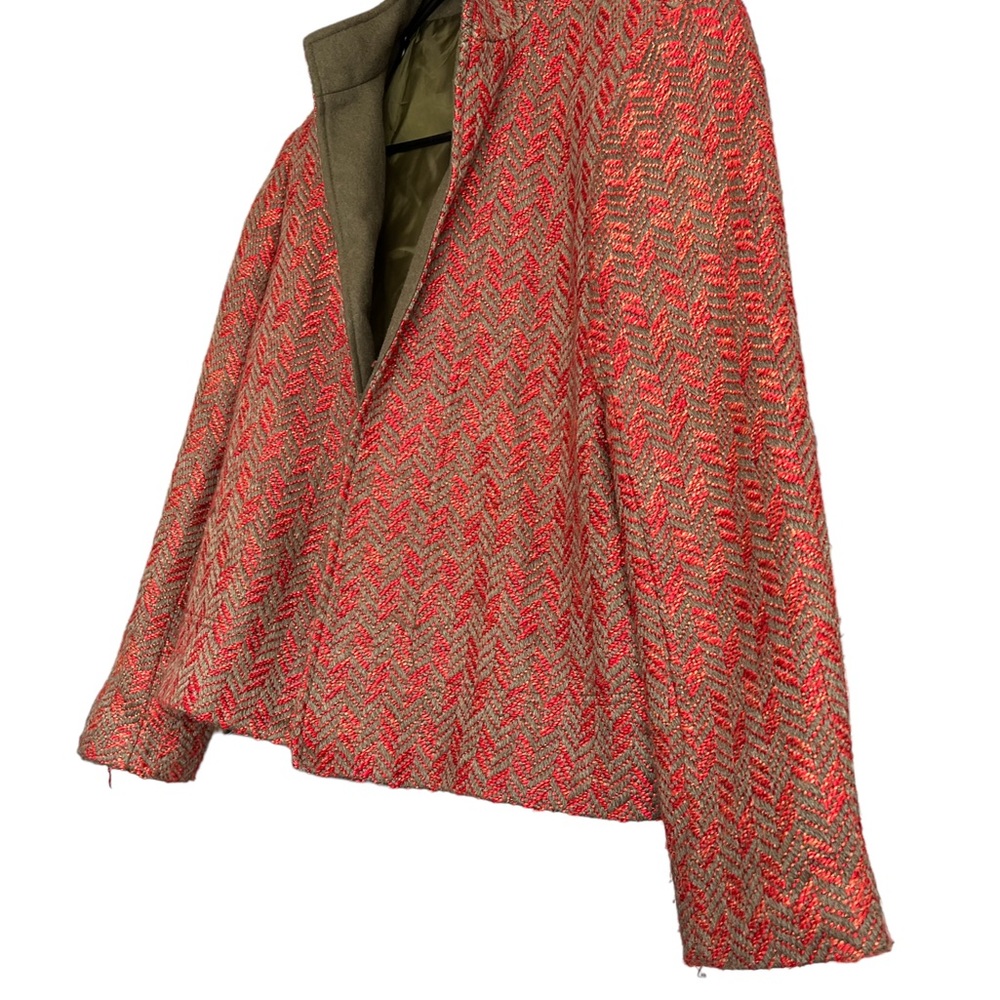 Harve Bernard Blazer Womens Sz 8/10 Academia Tweed Lined Long Sleeve. - Picture 2 of 8